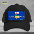 Alberta Canada Novelty License Plate Hat Mesh / Black