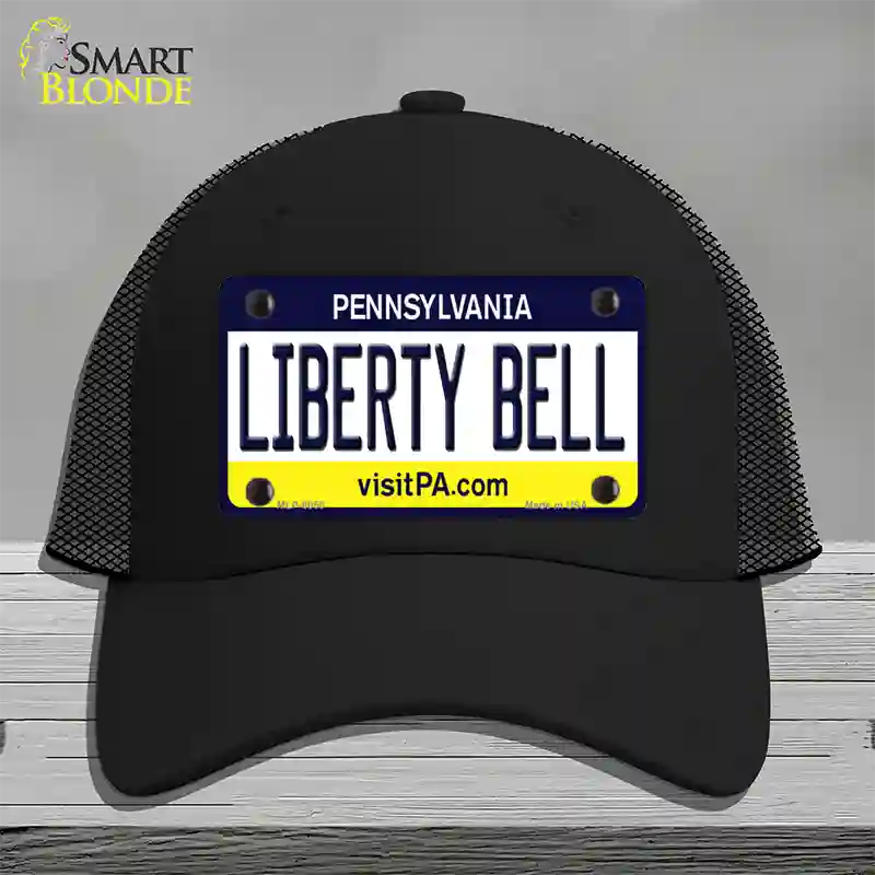 Liberty Bell Pennsylvania State Novelty License Plate Hat Mesh / Black