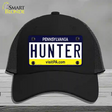 Hunter Pennsylvania State Novelty License Plate Hat Mesh / Black