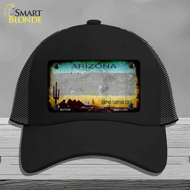 Arizona Gray Rusty Novelty License Plate Hat HAT-MLP-8169
