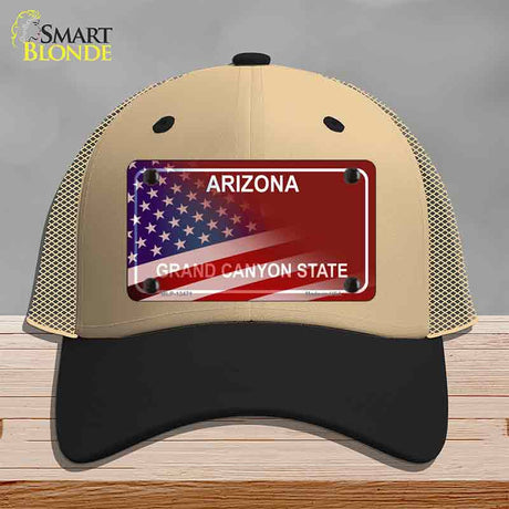 Arizona with American Flag Novelty License Plate Hat HAT-MLP-12471