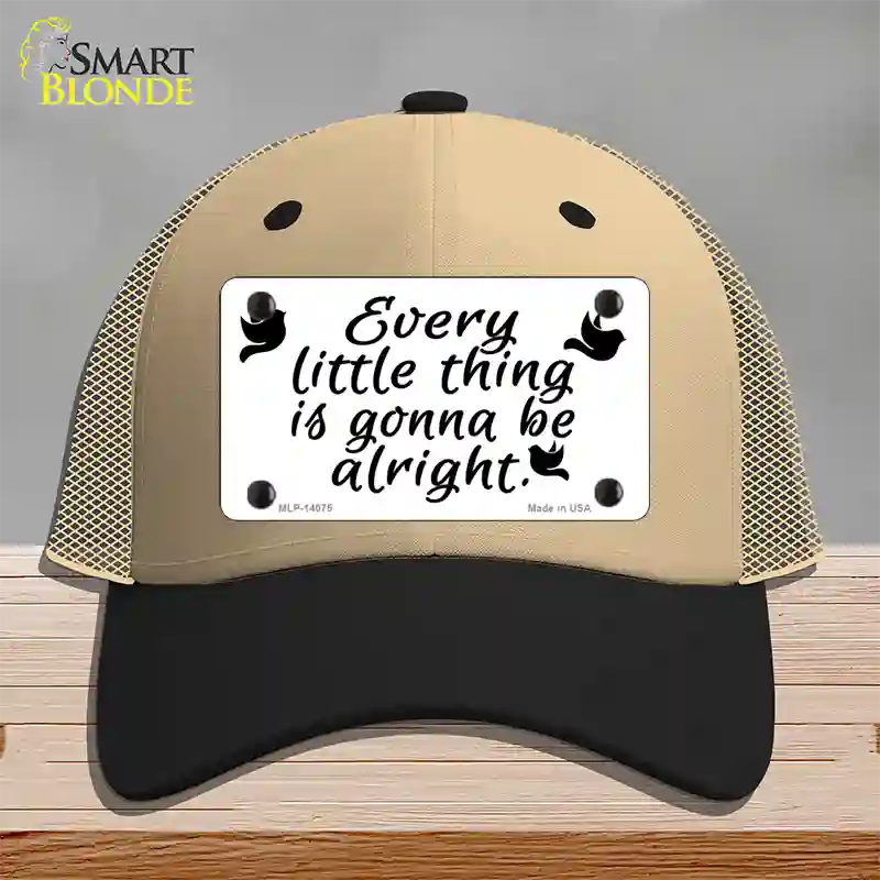 Every Little Thing Novelty License Plate Hat Mesh / Khaki|Black
