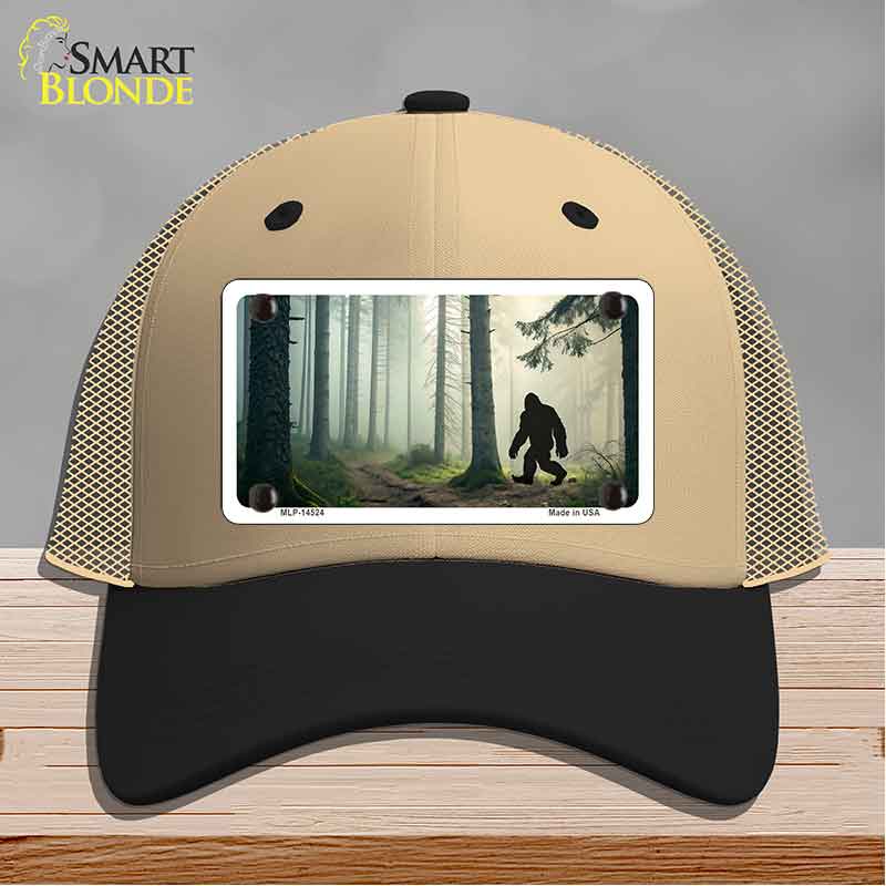 Bigfoot Silhouette Forest Novelty License Plate Hat HAT-MLP-14524