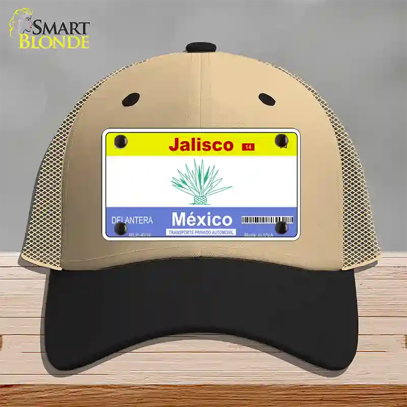 Jalisco Mexico Blank Novelty License Plate Hat Mesh / Khaki|Black