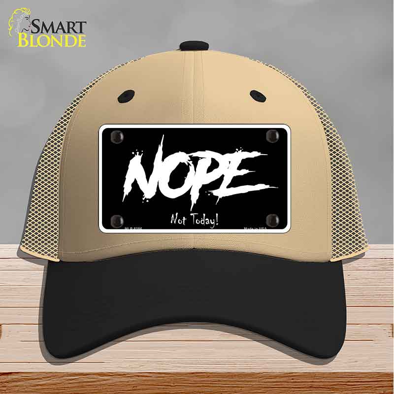 Nope Not Today Novelty License Plate Hat