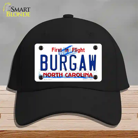 Burgaw North Carolina Novelty License Plate Hat Cotton / Black