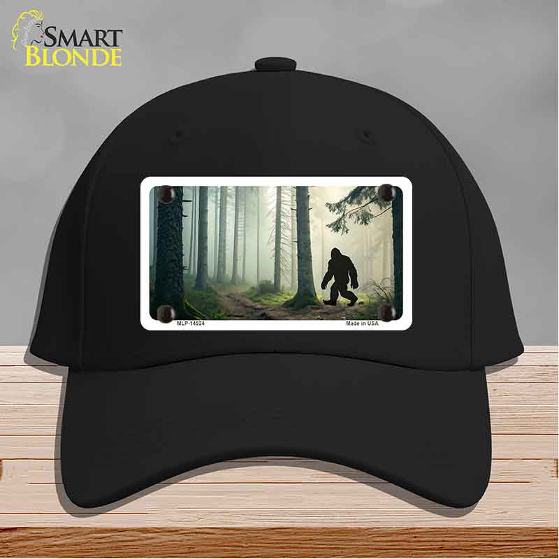 Bigfoot Silhouette Forest Novelty License Plate Hat HAT-MLP-14524