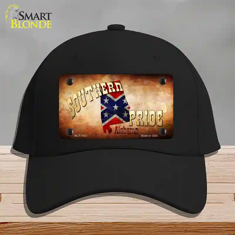 Southern Pride Alabama Novelty License Plate Hat Cotton / Black