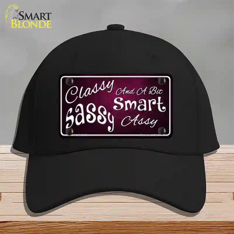 Classy Sassy Novelty License Plate Hat Cotton / Black