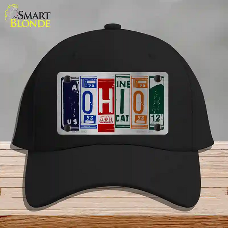 Ohio License Plate Art Novelty License Plate Hat Cotton / Black