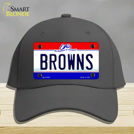 Browns Ohio State Novelty License Plate Hat Cotton / Charcoal