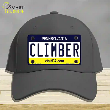 Climber Pennsylvania State Novelty License Plate Hat Cotton / Charcoal