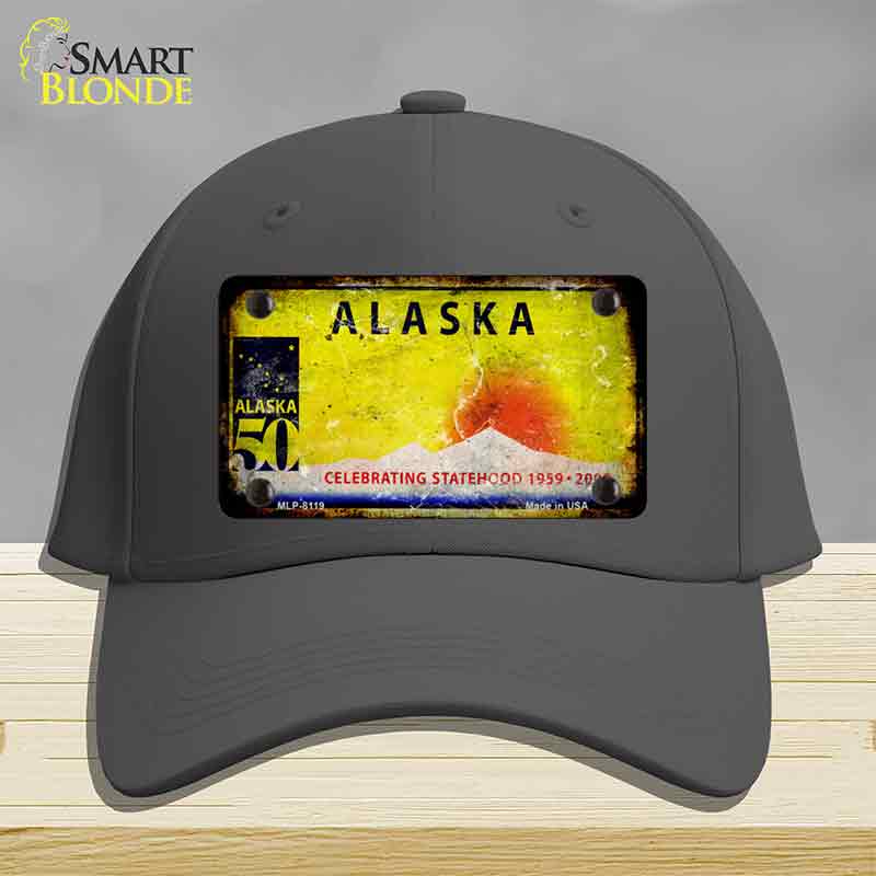 Alaska State Rusty Novelty License Plate Hat HAT-MLP-8119