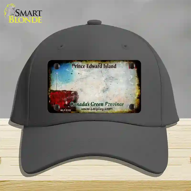 Prince Edward Island Rusty Blank Novelty License Plate Hat Cotton / Charcoal