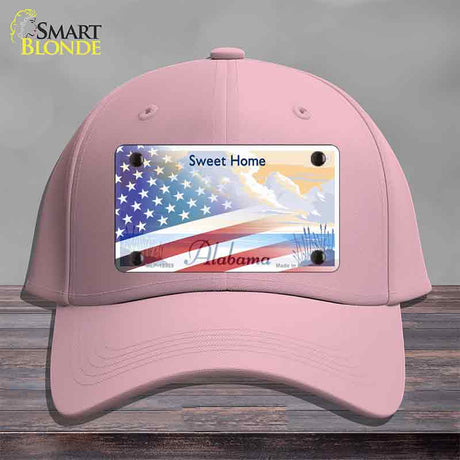 Alabama with American Flag Novelty License Plate Hat HAT-MLP-12329