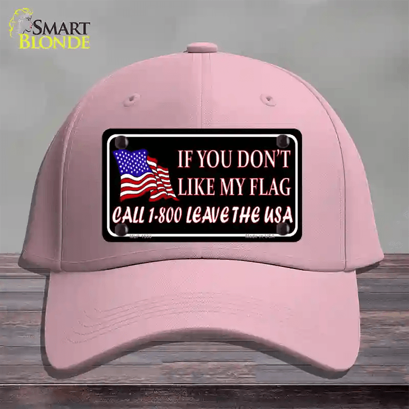 1 800 Leave The USA Novelty License Plate Hat Cotton / Pink