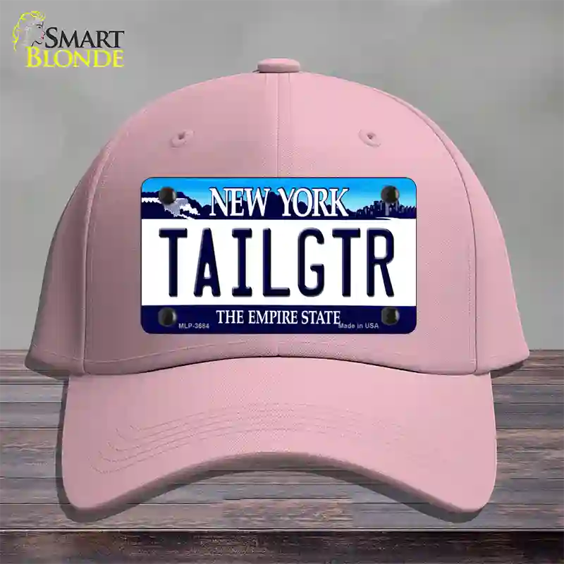 Tailgtr New York Novelty License Plate Hat Cotton / Pink