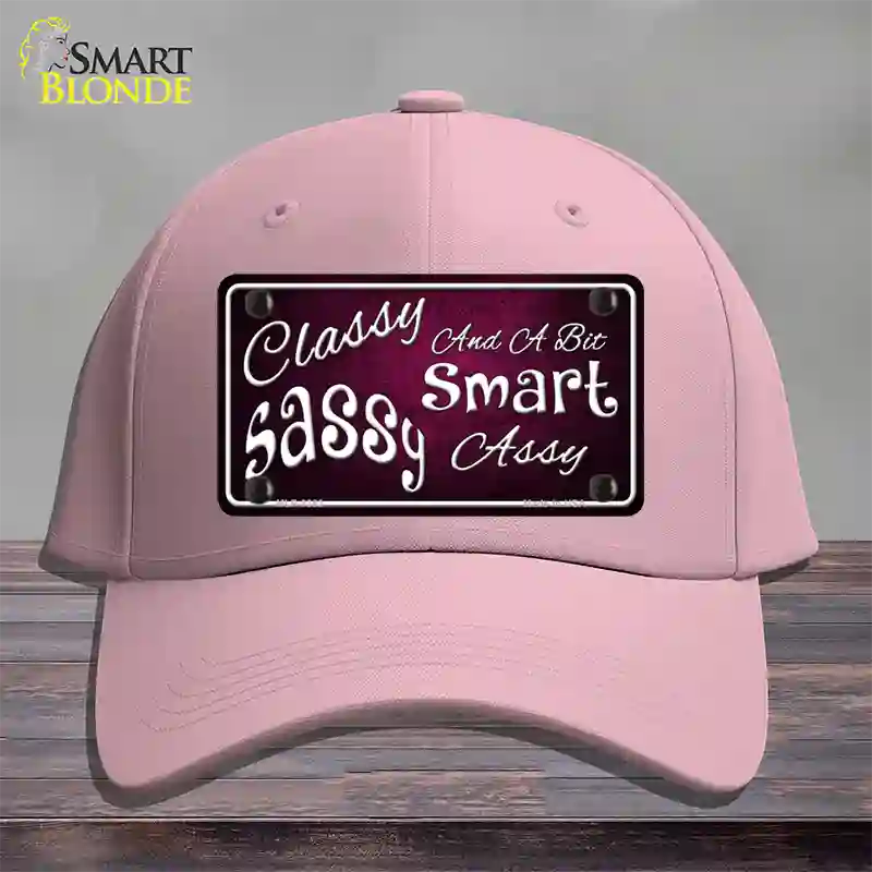 Classy Sassy Novelty License Plate Hat Cotton / Pink