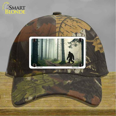 Bigfoot Silhouette Forest Novelty License Plate Hat HAT-MLP-14524