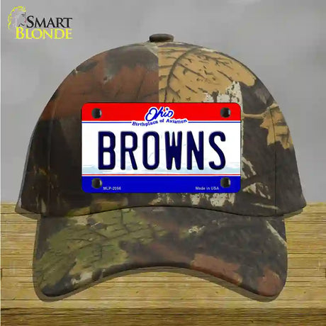 Browns Ohio State Novelty License Plate Hat Cotton / Camoflauge