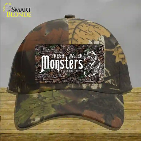 Fresh Water Monsters Novelty License Plate Hat Cotton / Camoflauge