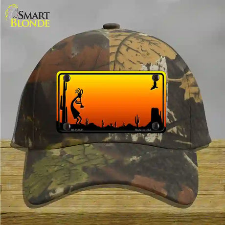 Kokopelli Blank Scenic Novelty License Plate Hat Cotton / Camoflauge