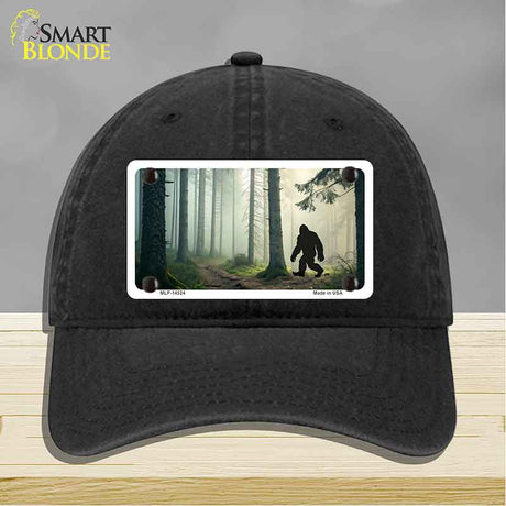 Bigfoot Silhouette Forest Novelty License Plate Hat HAT-MLP-14524