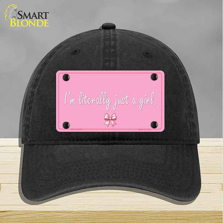 Im Literally Just a Girl Novelty License Plate Hat HAT-MLP-14530