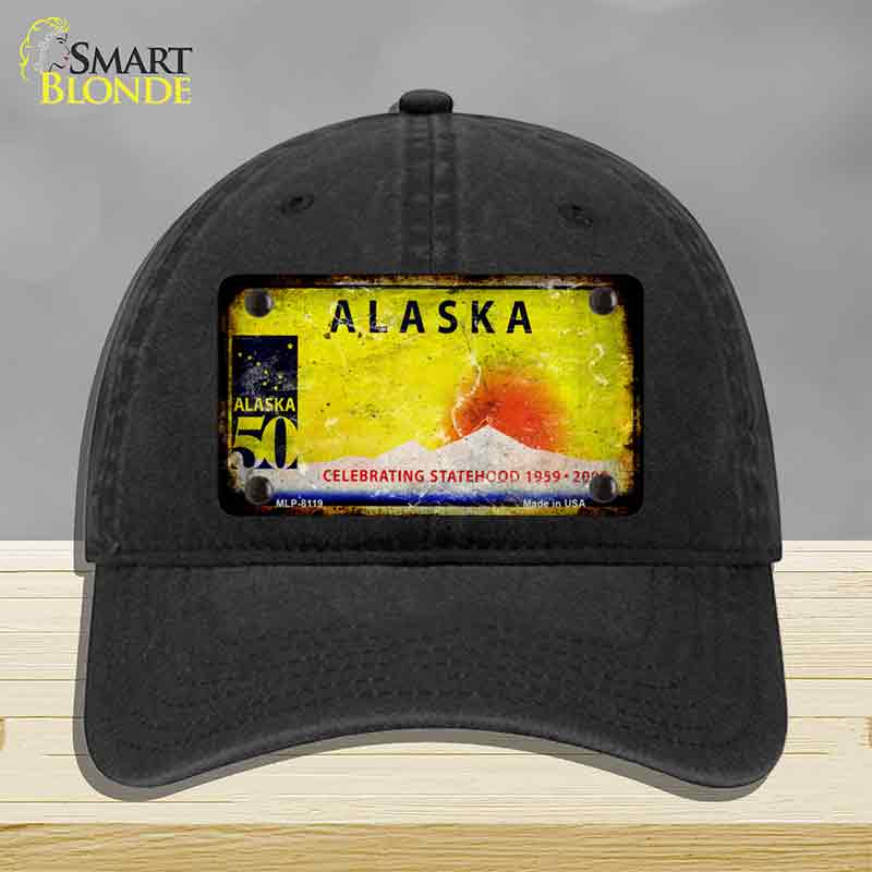 Alaska State Rusty Novelty License Plate Hat HAT-MLP-8119
