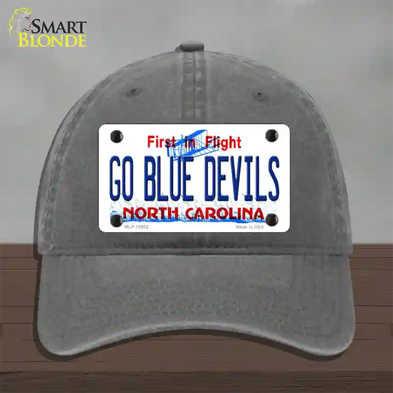 Go Blue Devils Novelty License Plate Hat Unconstructed Cotton / Charcoal