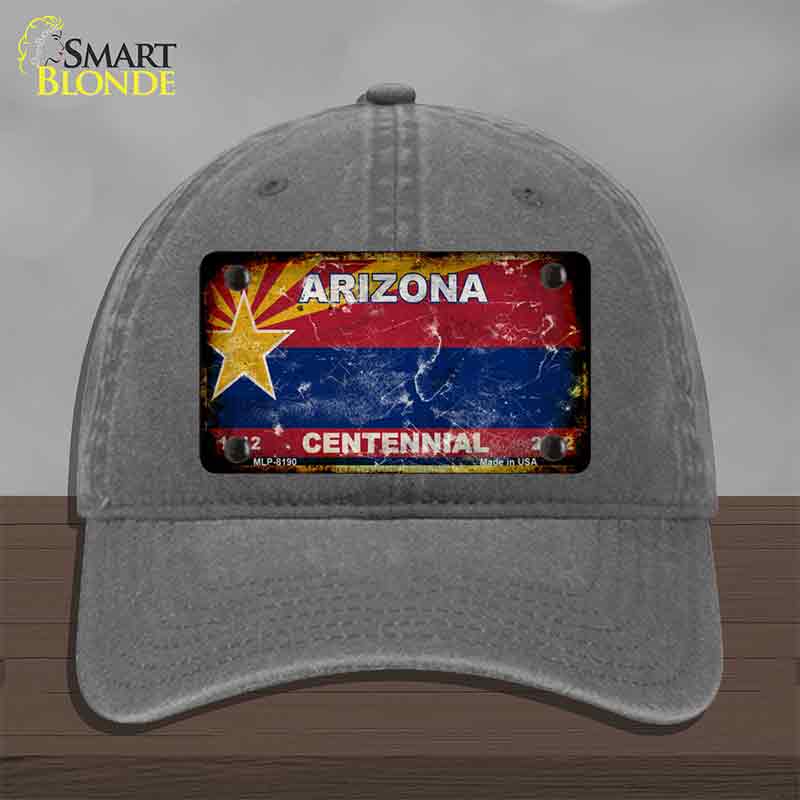 Arizona Centennial State Rusty Novelty License Plate Hat HAT-MLP-8190
