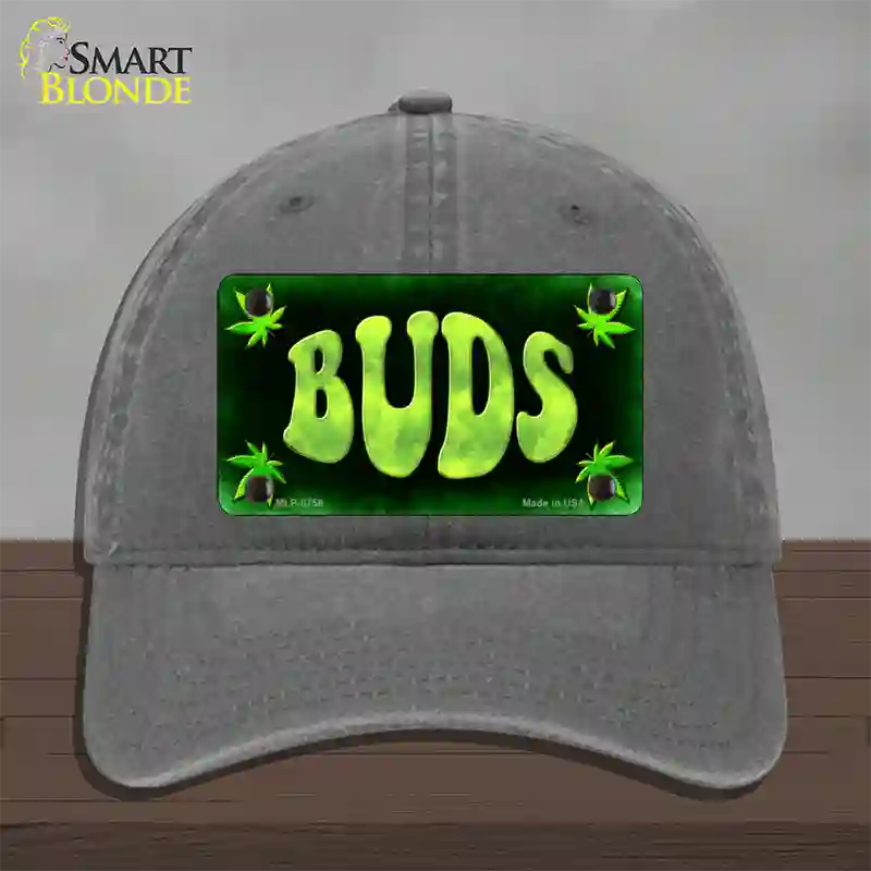 Buds Novelty License Plate Hat Unconstructed Cotton / Charcoal