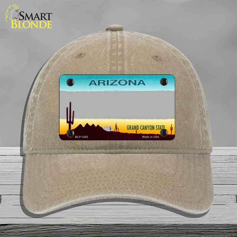 Arizona Gray State Blank Novelty License Plate Hat HAT-MLP-1455