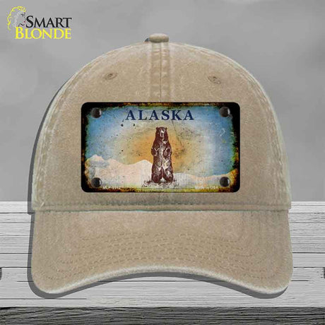 Alaska Bear Rusty Novelty License Plate Hat HAT-MLP-9512