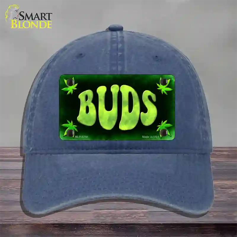 Buds Novelty License Plate Hat Unconstructed Cotton / Navy