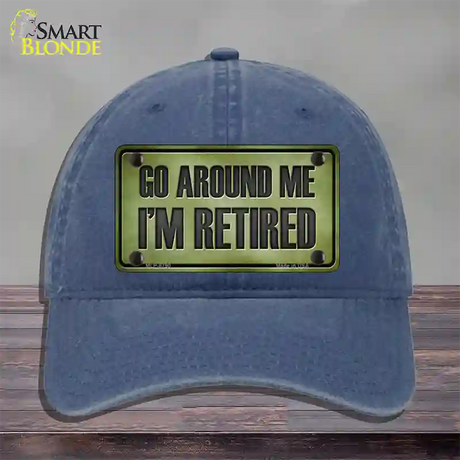Go Around Me Novelty License Plate Hat Unconstructed Cotton / Navy