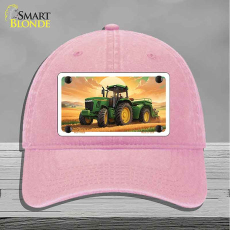 Tractor Sunset Novelty License Plate Hat HAT-MLP-14508