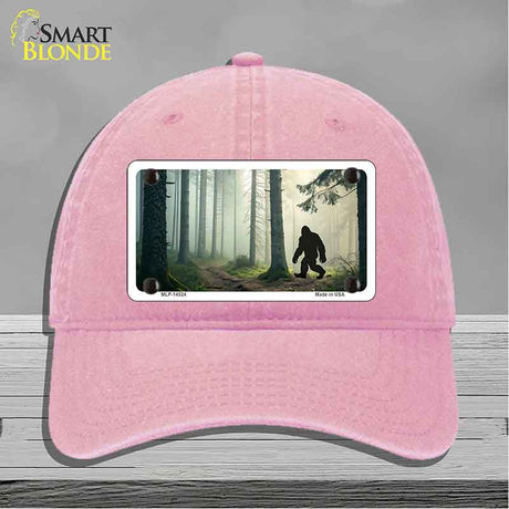 Bigfoot Silhouette Forest Novelty License Plate Hat HAT-MLP-14524