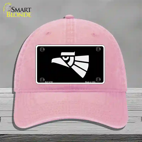 Made In Mexico Eagle Novelty License Plate Hat Unconstructed Cotton / Pink