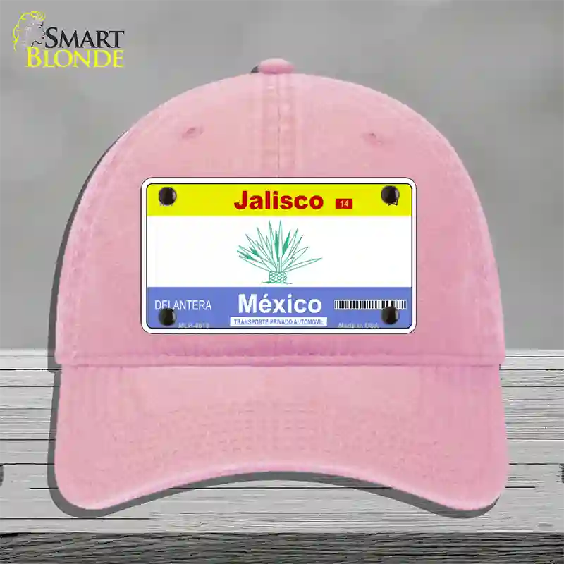 Jalisco Mexico Blank Novelty License Plate Hat Unconstructed Cotton / Pink