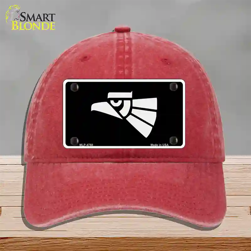 Made In Mexico Eagle Novelty License Plate Hat Unconstructed Cotton / Red