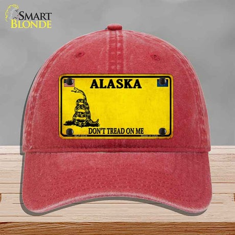 Alaska Dont Tread On Me Novelty License Plate Hat HAT-MLP-8834
