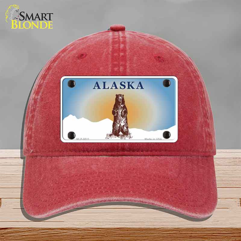 Alaska Bear Novelty License Plate Hat HAT-MLP-9511
