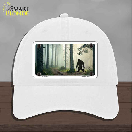Bigfoot Silhouette Forest Novelty License Plate Hat HAT-MLP-14524