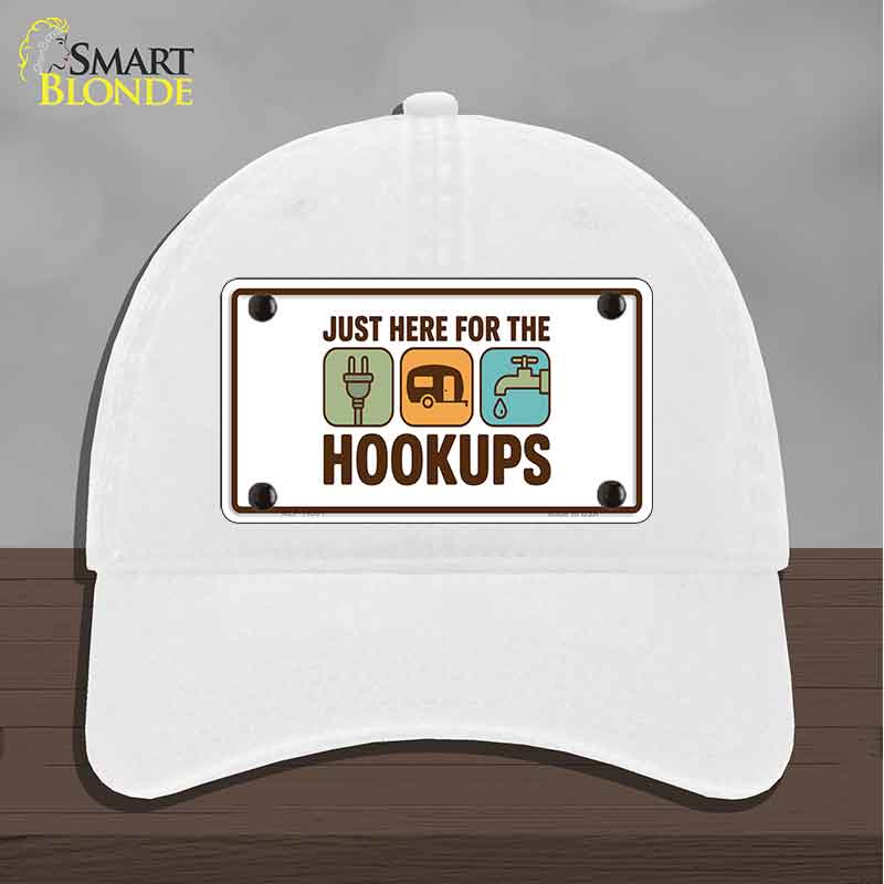Just Here for the Hookups Novelty License Plate Hat HAT-MLP-14531
