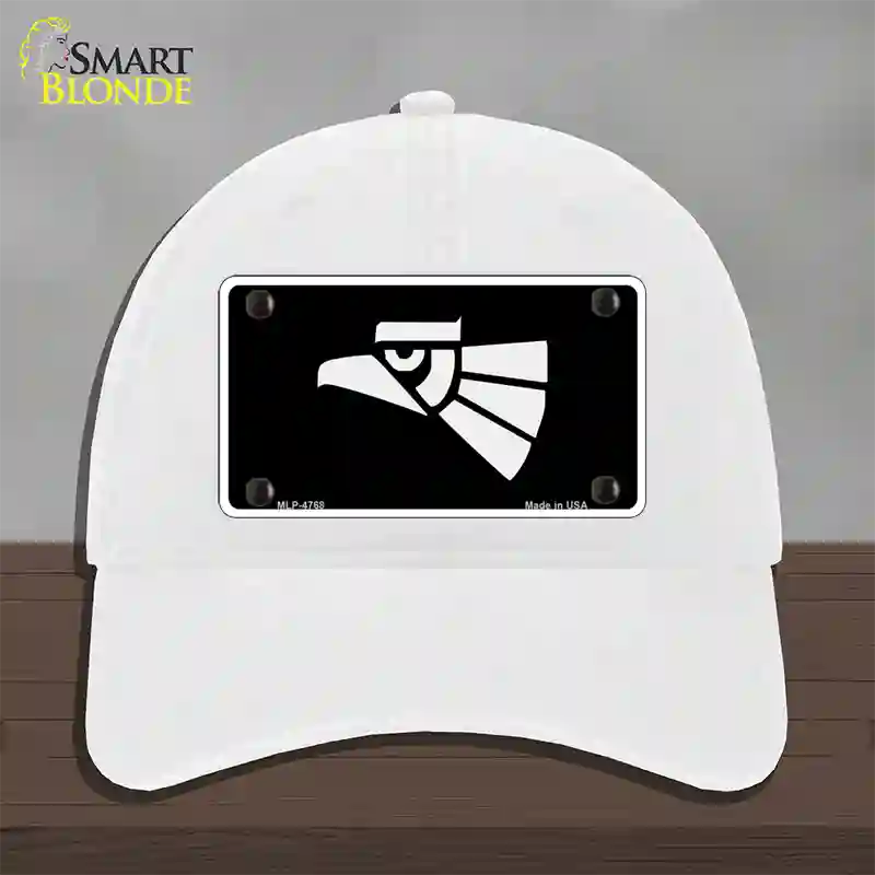 Made In Mexico Eagle Novelty License Plate Hat Unconstructed Cotton / White