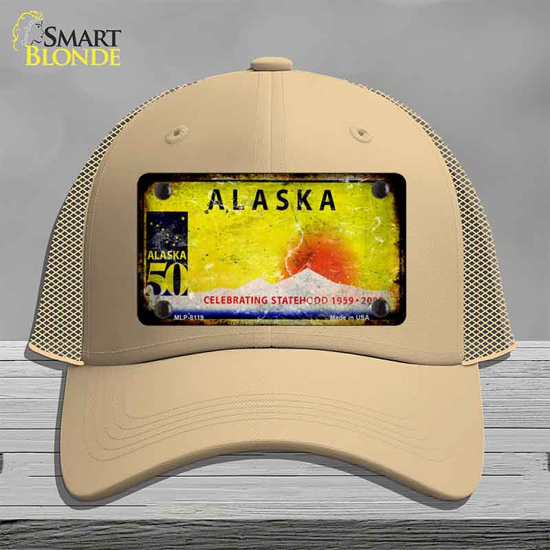 Alaska State Rusty Novelty License Plate Hat HAT-MLP-8119