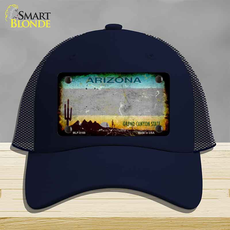 Arizona Gray Rusty Novelty License Plate Hat HAT-MLP-8169