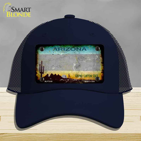 Arizona Gray Rusty Novelty License Plate Hat HAT-MLP-8169