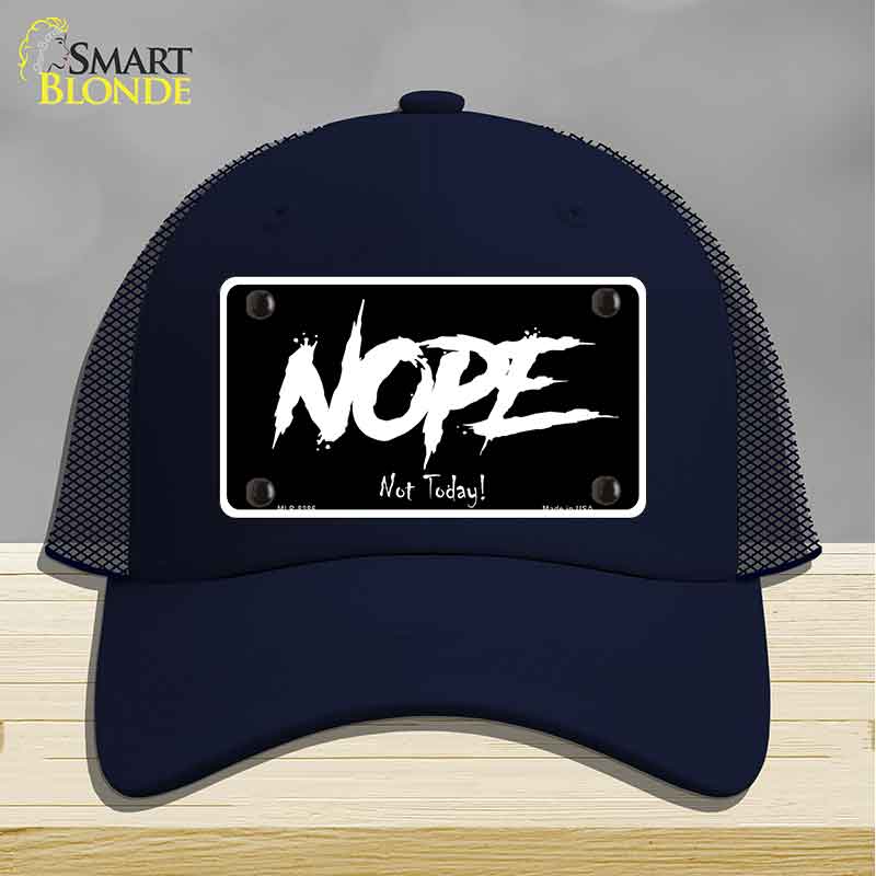 Nope Not Today Novelty License Plate Hat